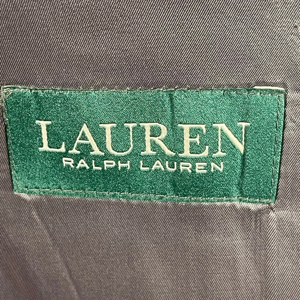 Lauren Ralph Lauren Blazer Mens 44L Charcoal‎ 100% Wool Two Button Suit Separate